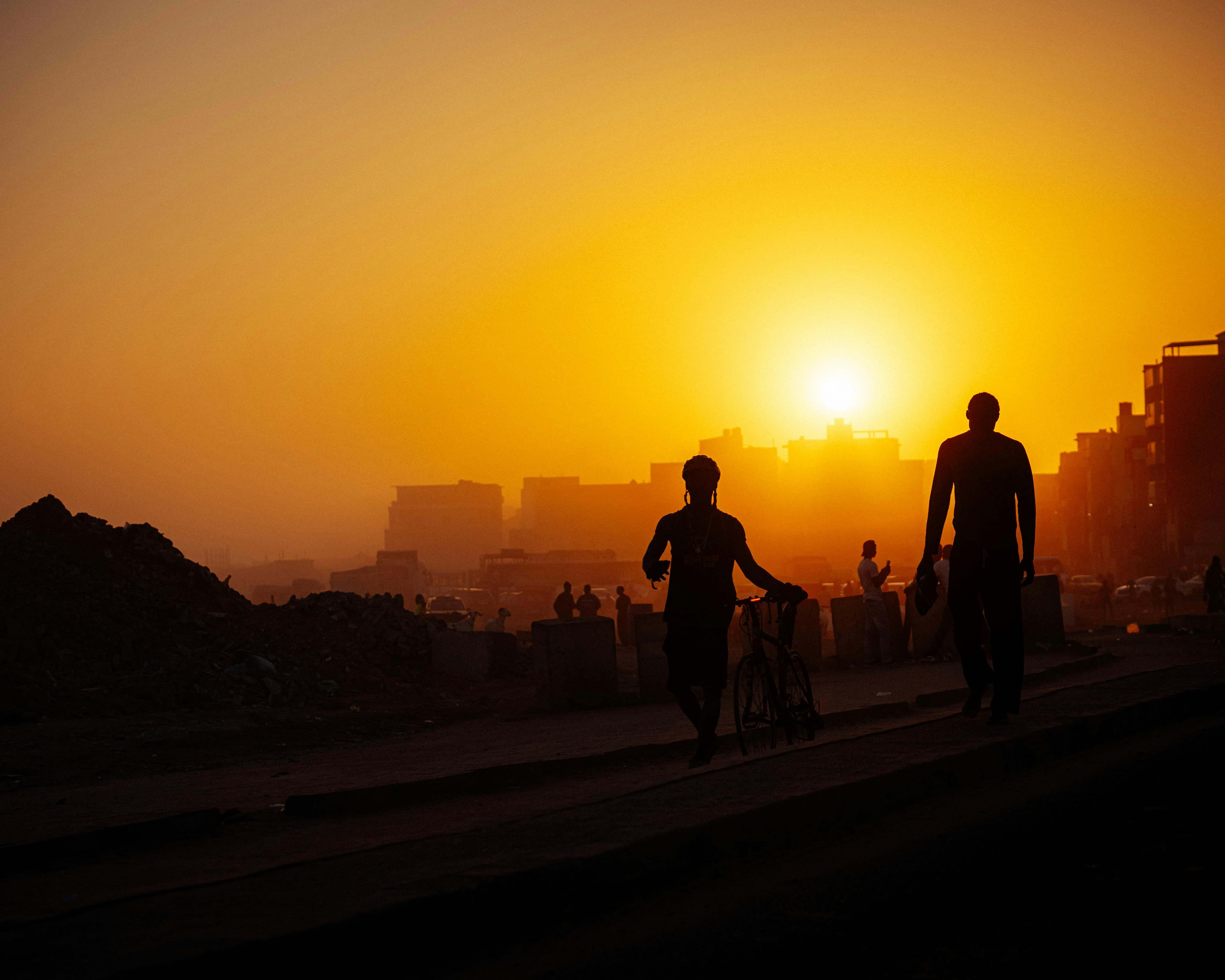 Dakar glowing in the evening sun
