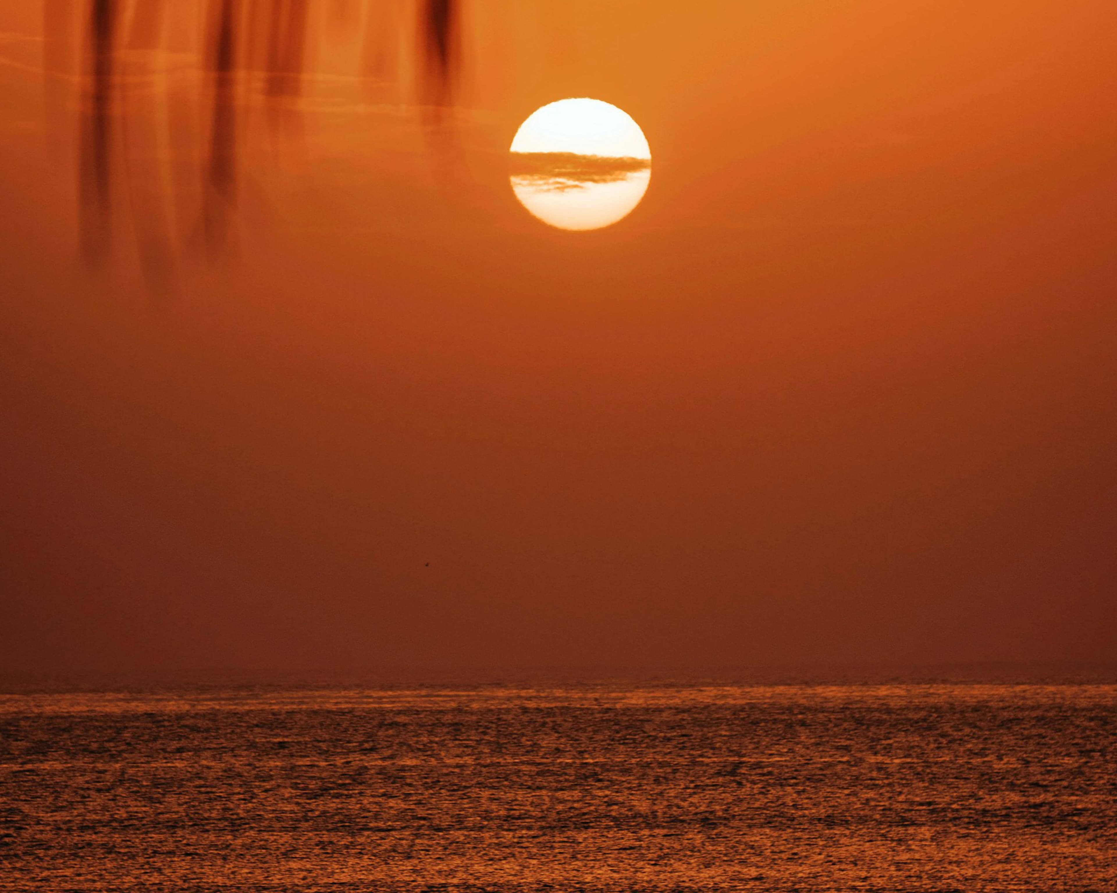 The sun setting over the Atlantic in Dakar